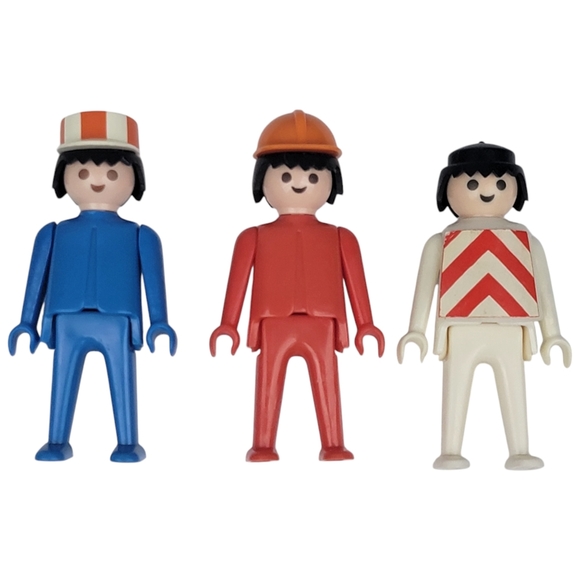 Playmobil System Construction Worker Deluxe Set No. 015 Replacement Pieces Lot - Picture 3 of 6